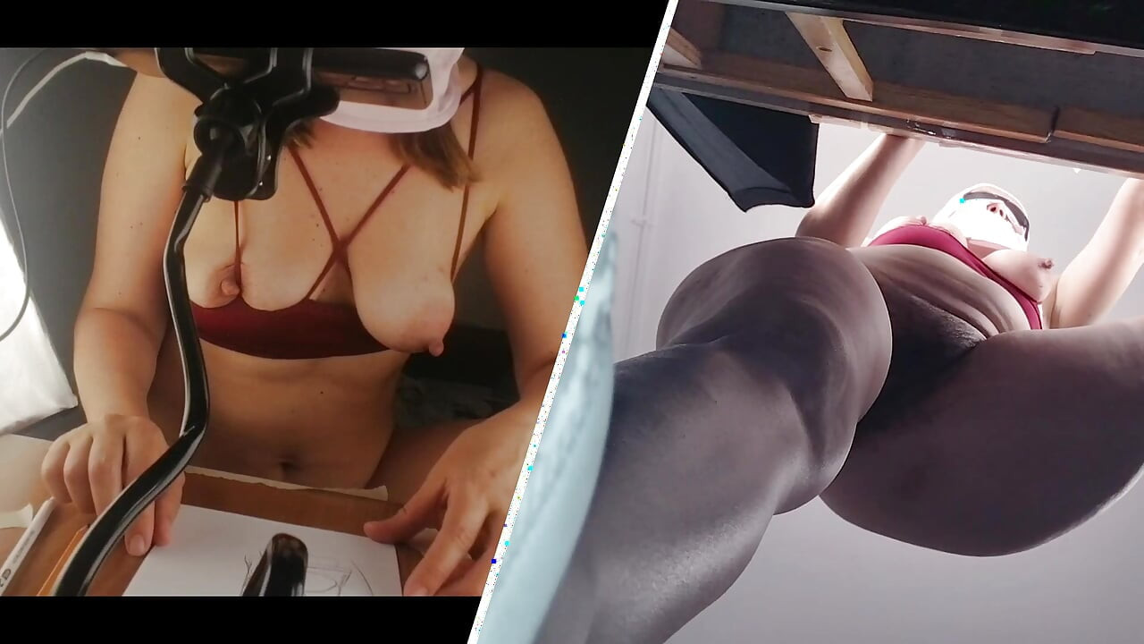 A sexy hairy brunette does the housework naked. Latina with hairy big. Sexy brunette tries on pantyhose, hairy pussy, big ass, b
