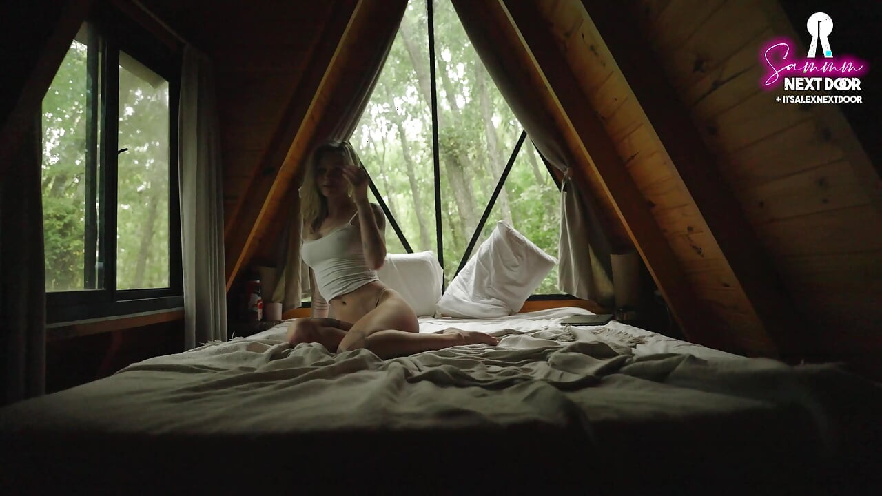 Intimate anal sex in a cabin with a perfect petite blonde