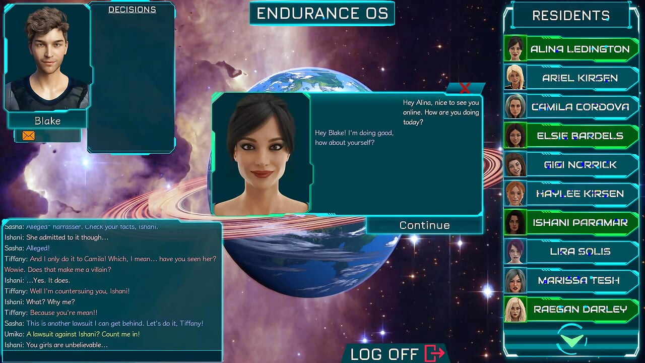 Stranded In Space: messaging the girls. Ep.18