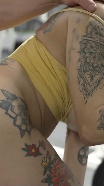 Must-see moment from "German Scandal Sex in Public Gym - Big Boobs Tattoo Bitch Mara Martinez"