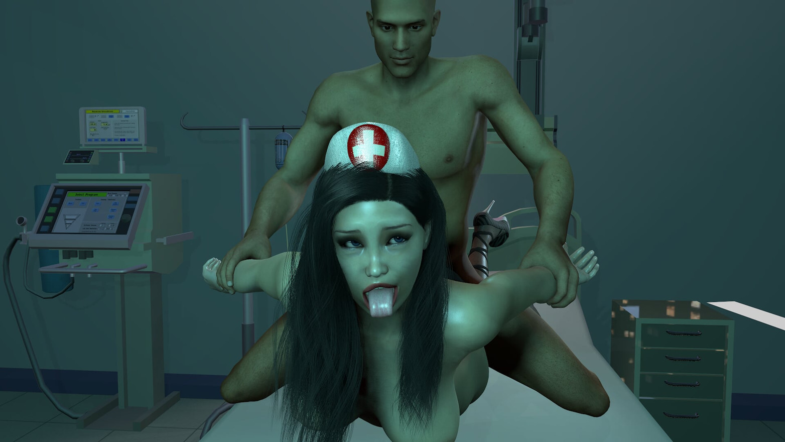 Infirmière coquine en service