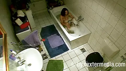 MILF Does Personal Hygiene in the Bathroom