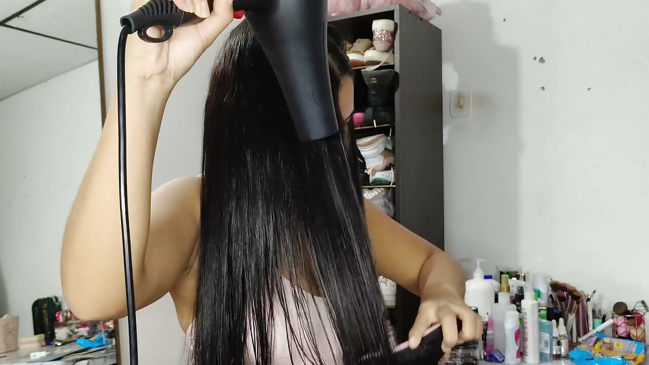 Dessécher et brosser mes cheveux longs