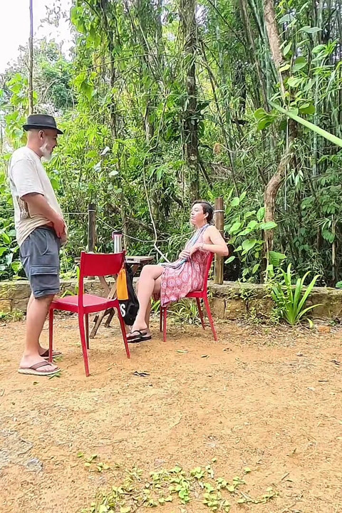 The Girl at the Campsite Agreed to Give a Blowjob and Ride Hard