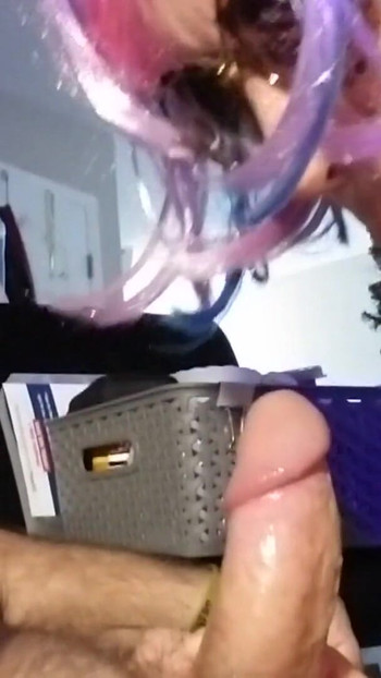 Powerful moment from "CD Sucks Boyfriends Cock Makes Him Edge to Cumshot"