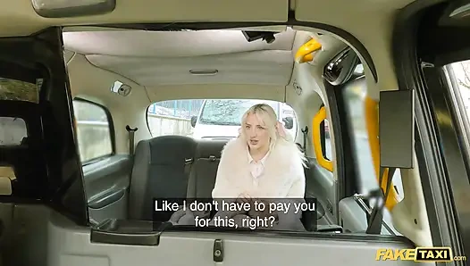 Blonde Blue Eyes Waitress can Fuck All day - Fake Taxi