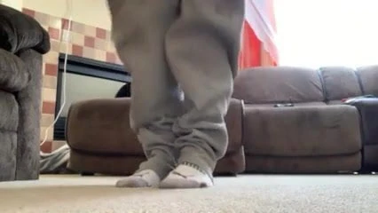 Ankle Socks couch masturbation