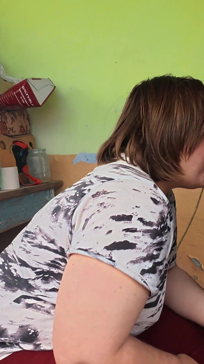 A Smoking Village Whore Gave Me a Blowjob
