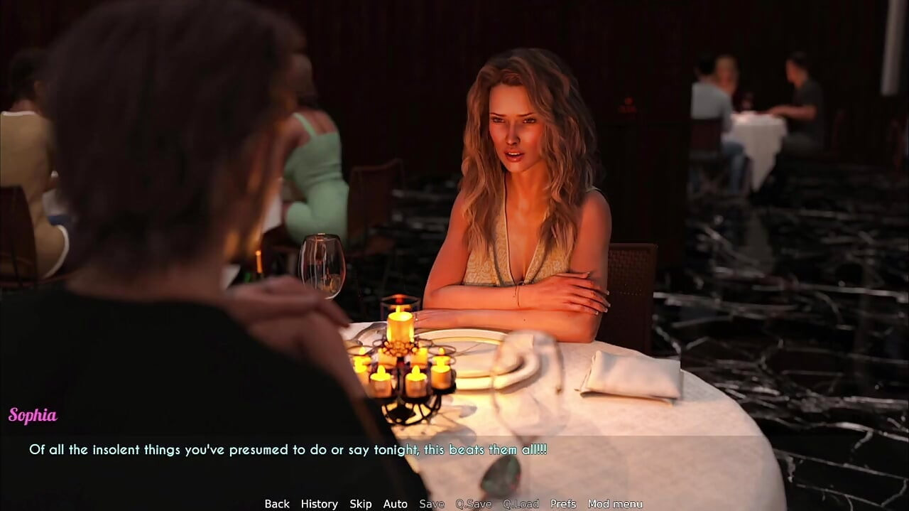 Awam Sophia real follada - el lado cachondo de Sophia sale en la cena con Luke Bennett