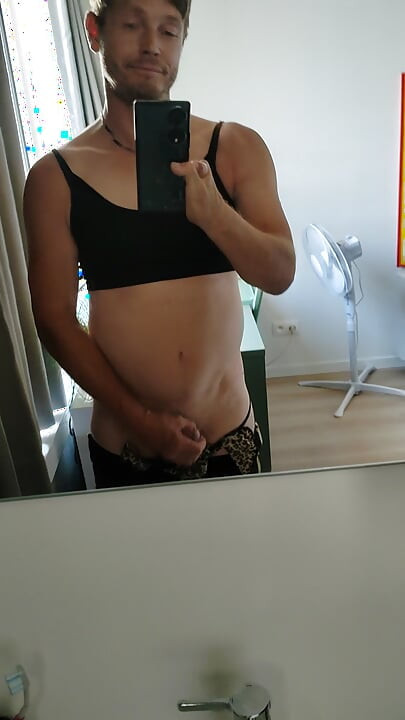 Hot boy women's clothes feminize funny lingerie wanks until great horny cumshot sperm 3FTBouch