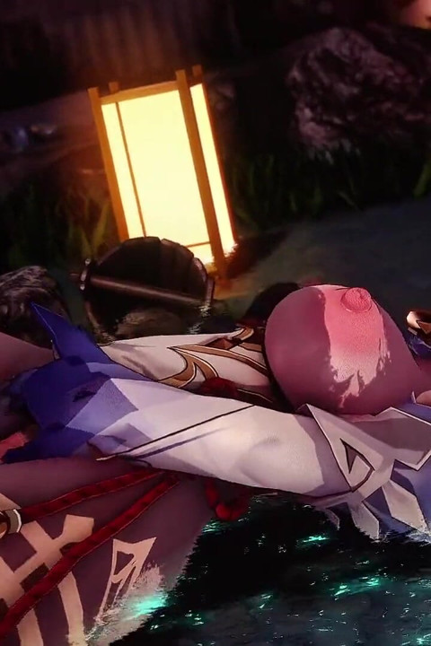 Genshin Impact -hot Spring Monster Fuck Horny Ganyu - 3D Hentai Animations