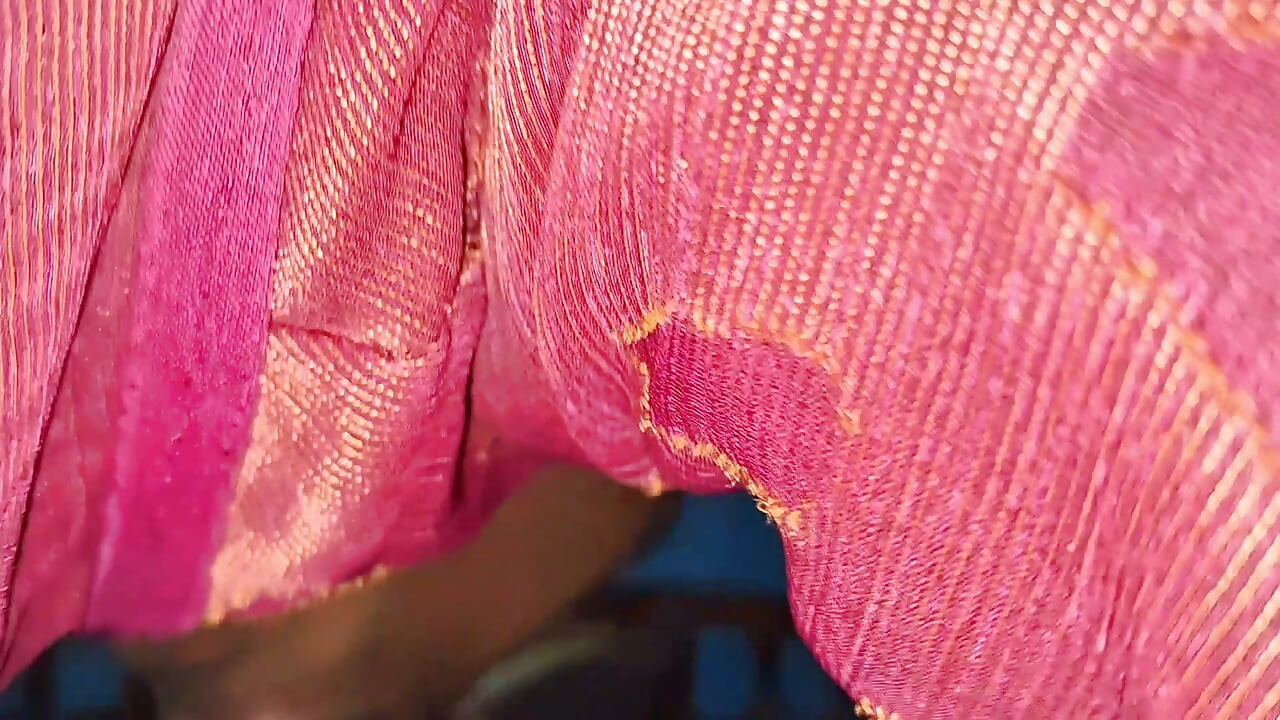 Desi Tamil Saree θεία μπλούζα δουλειά μεγάλο κώλο