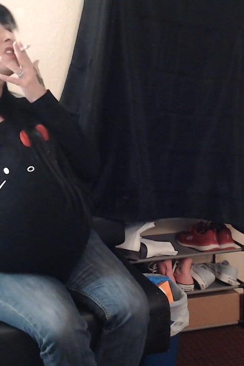 Sneaky Pregnant Smoker