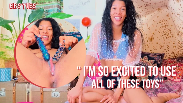 Ersties - UK Babe Sabrina J Masturbates With a Variety of Sex Toys