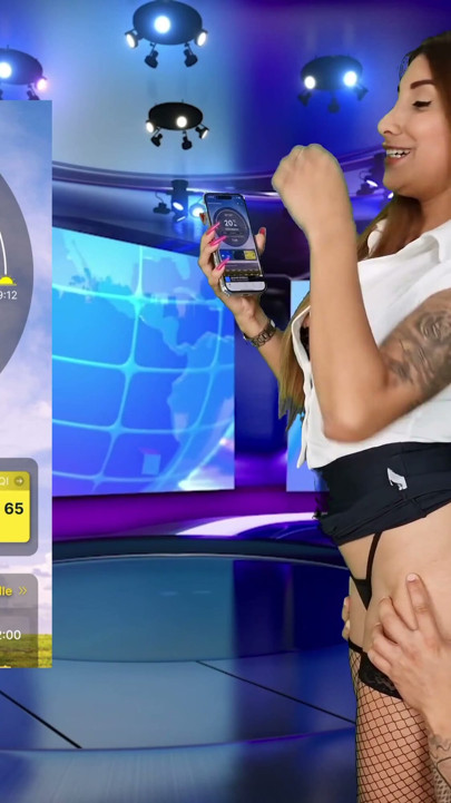 WTF!! The weather girl is fucked by a fan live on air | Clip 1