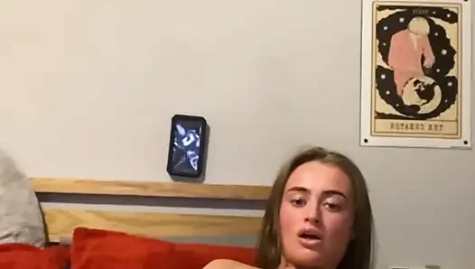 Scottish virgin ass teen fingers herself with raw moans in cam