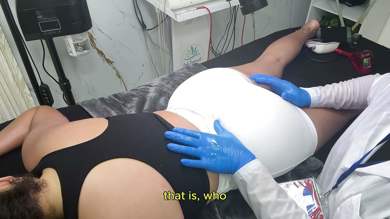 "Open your legs a little more"... and we end up fucking on the stretcher