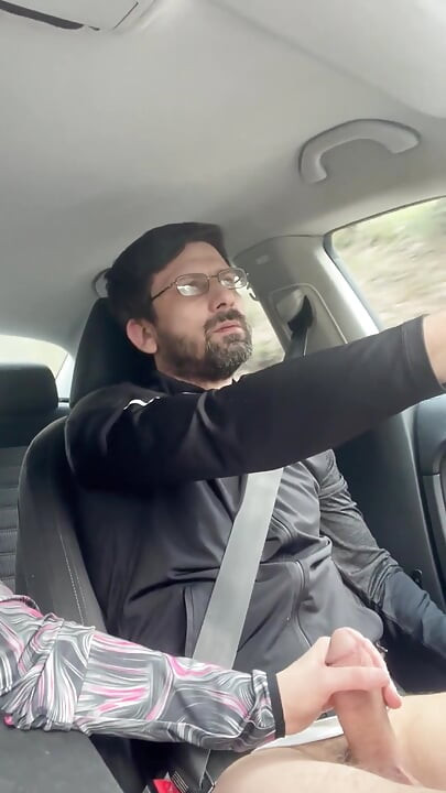 She Couldn't Wait - MILF Blowjob & Handjob While Driving - Public Car Sex Kingyordanov