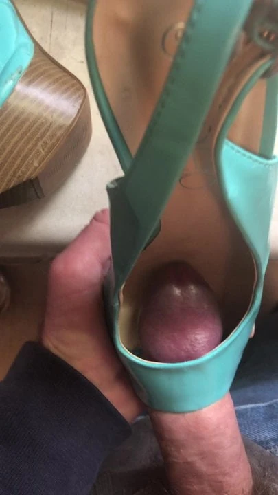 Neighbors new sling back peep toe heels