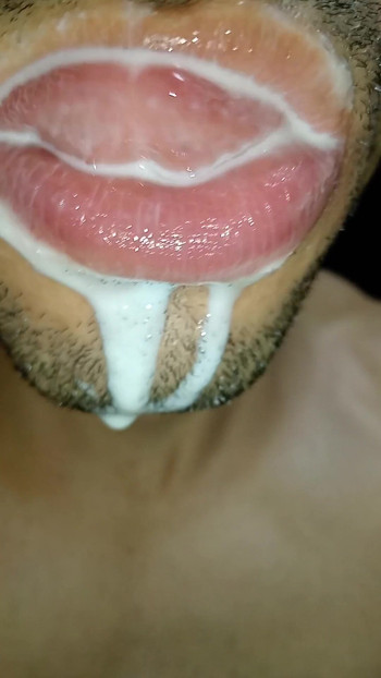 Epic moment from "Cum in my mouth, play with your cum, and swallow it, sexy, femboy, trans, gay naughty, tongue, sloopy,"