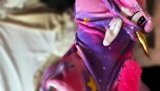 Big ass stepsister ends up covered in cum for getting into my room in tiny pajamas.