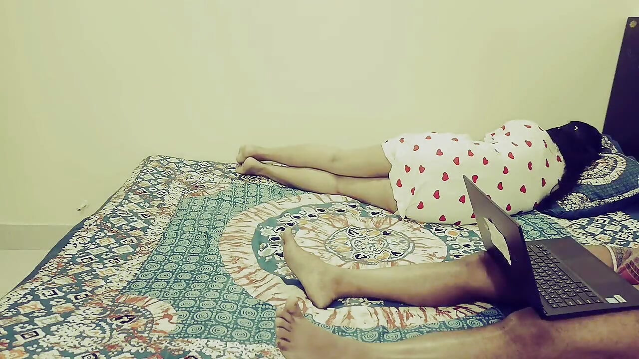 Step Sister Shares Bed with Indian Elder Brother at Home.