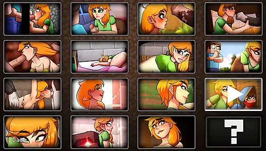 Пародия На MineCraft Hornycraft полная галерея с персонажем с чудо-трейдером