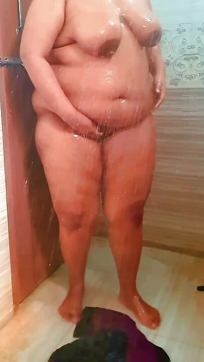 Hot MILF Big Ass & Huge Boobs Arab Stepmom Shower Sex in Bathroom