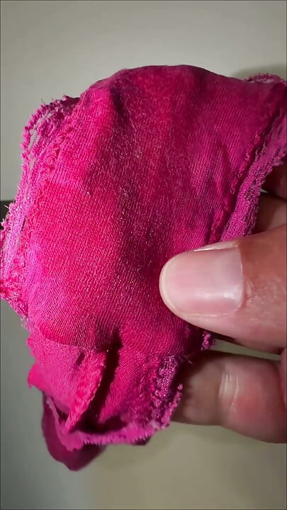 REWARDED with her wet panties. Wife gave me the panties she wear after masturbating super wet