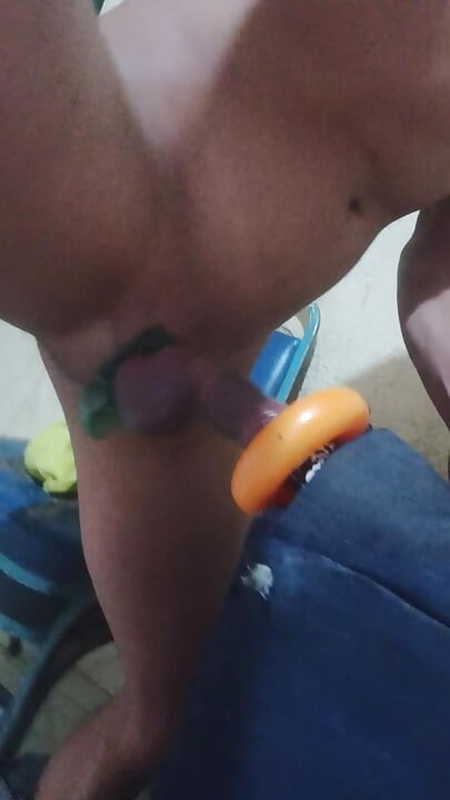 Skinny Guy Masturbating At Home