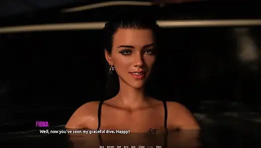 Dominos Beach 16 Джон первое свидание Fiona лодке океан, сансет, SFW