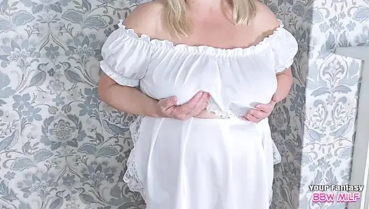 Can You See How Big My Boobs Are - Mature Amateur BBW Slut Cheating Aunt