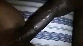 Wife measures, then fucks her first black cock