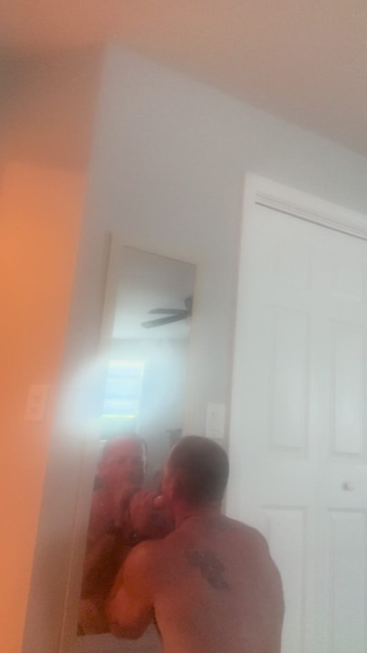 man practicing for his wblowkob