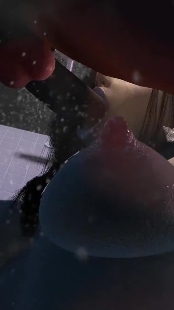 Epic moment from "Asian Girl Sucking Dick in the Shower Before Standing Anal"