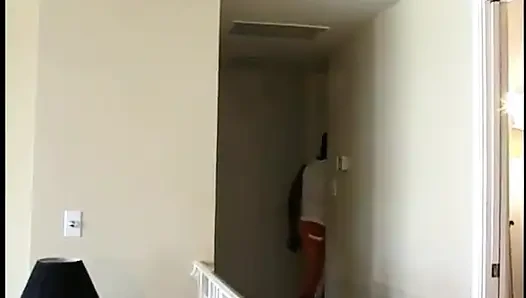 Young bitch banged by two black cocks