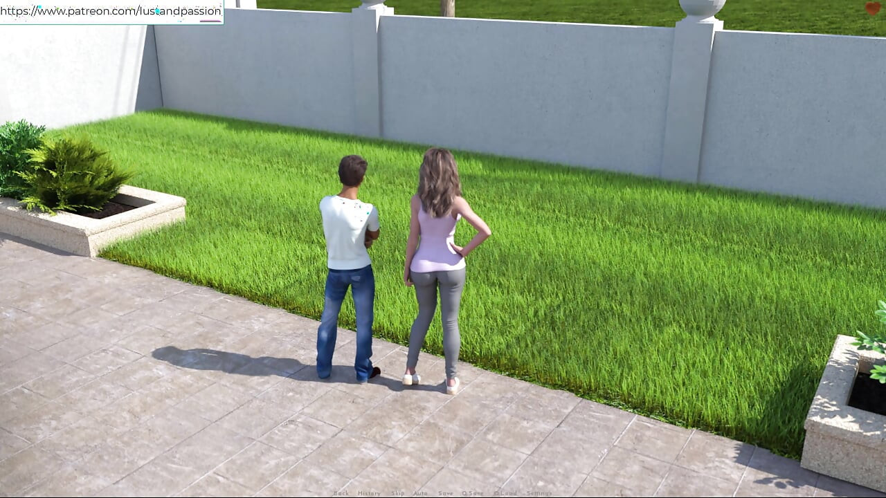 AWAM - Sam a aidé Sophia sur la pelouse à avoir une superbe vue