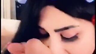 Une trans arabe se fait baiser par une grosse bite