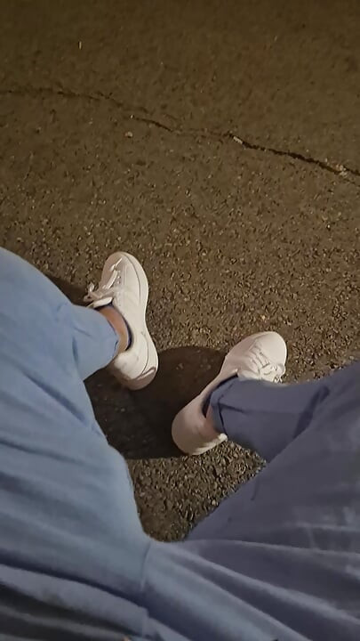 Hard, juicy Bulgarian cock spurts cum in the city garden.