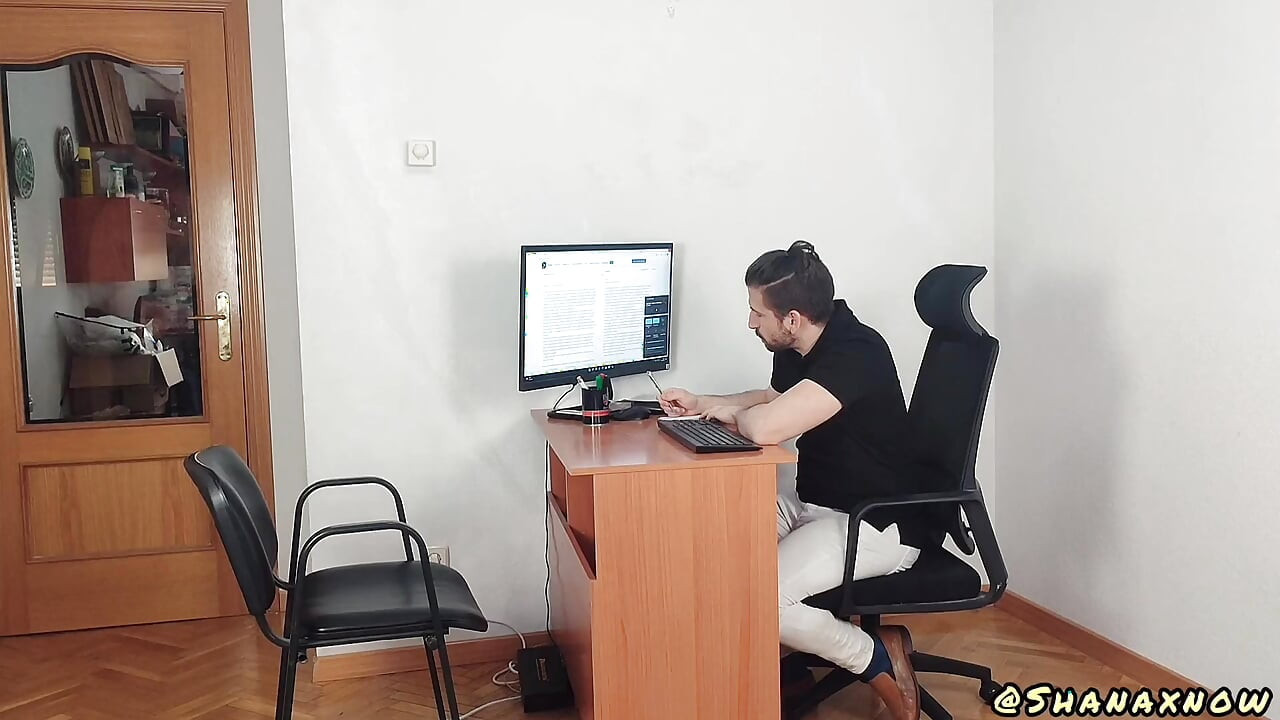 Office Fantasy for a Job Stand up Doggy Face Fuck