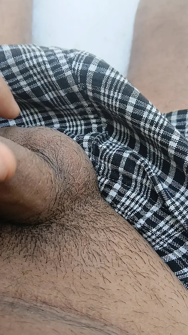 Rubbing and creamy masterbation cock