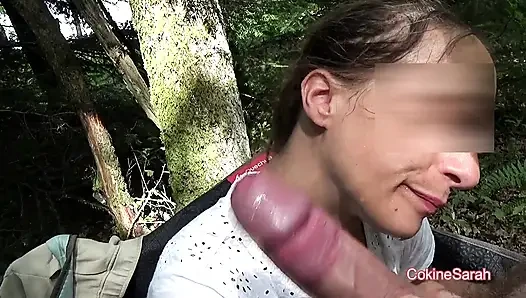 I FUCKED her in the ASS doggy style on a folding chair in the WOODS. SLUTTY and DIRTY WIFE,100% ANAL during period