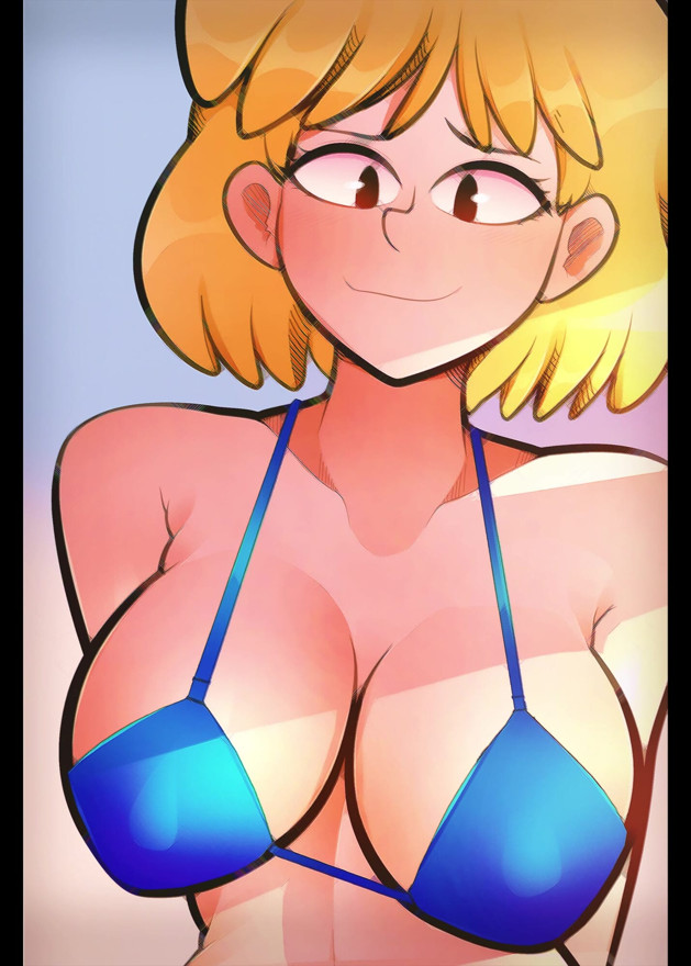 Blonde bikini wiggle