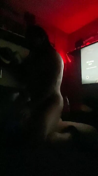 Getting in the room, uncensored because it's dark