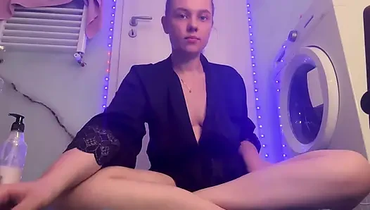 Fucking Pussy in Doggy in Private Show