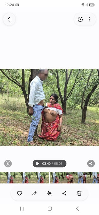 Sona Bhabhi fucked by a school student in forest,she first time  forest outdoor sex by her school life boy friend.