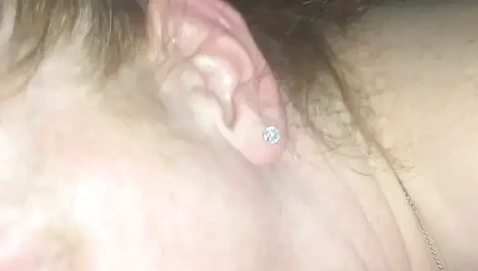 Redhead stepdaughter, deep throat's daddy's cock and swallows his load