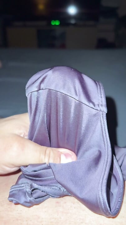 Soiled satin panties
