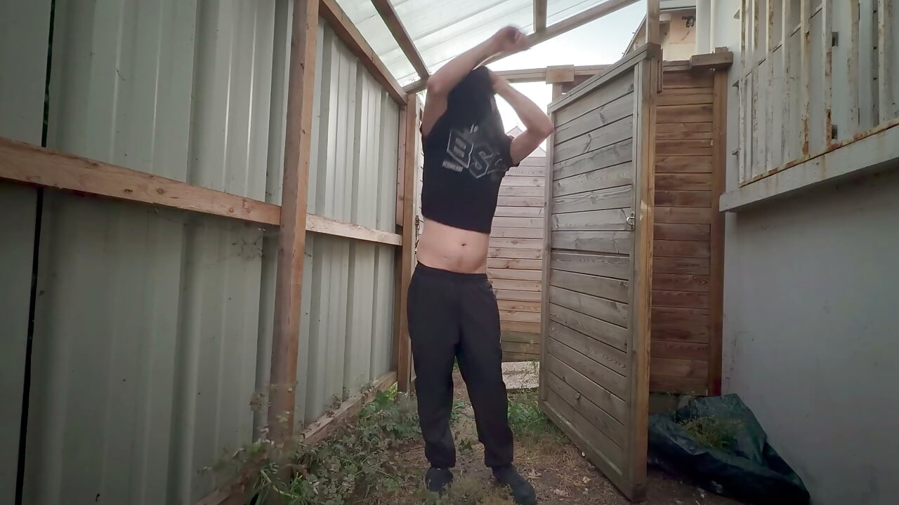 I undress completely