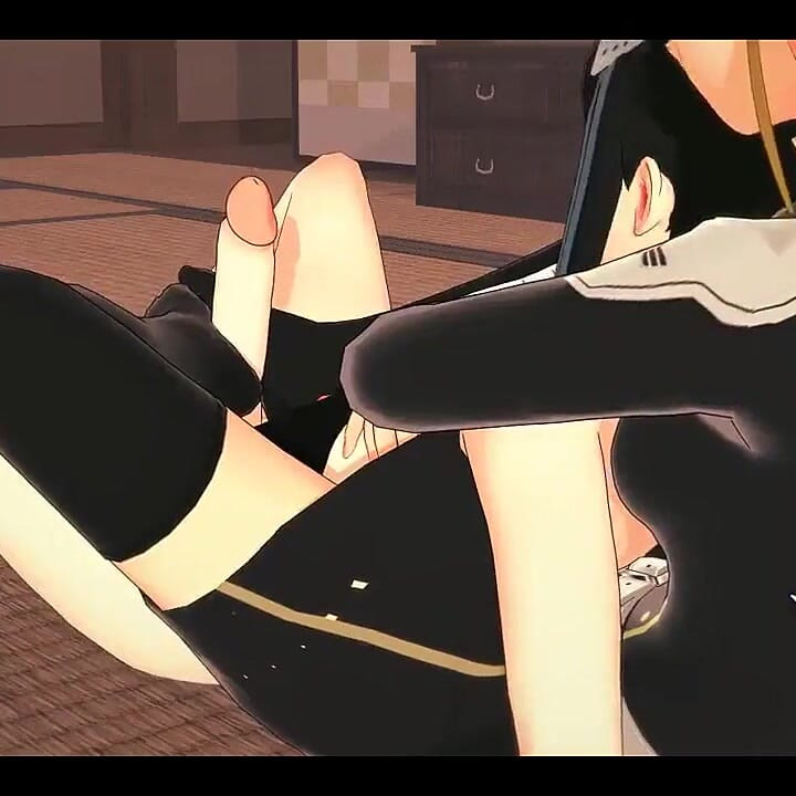 Kikoru's Wild Ride: Mina Ashiro's Futanari Footjob and Fuck in Kaiju N8 Hentai - Asian Japanese Manga Anime Hentai 3D Porn